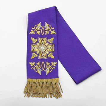 Закладка вишита для Апостола &mdash; фіолетова 2860 фото